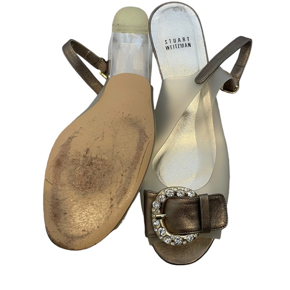Stuart Weitzman Clear Buckled Heels - Picture 8 of 14